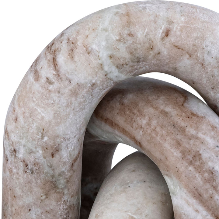 Arco Genuine Marble 3pc. Decorative Object — Brown