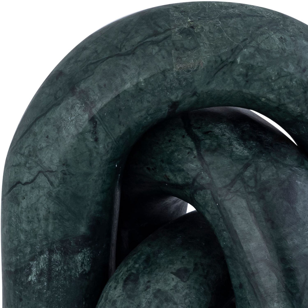 Arco Genuine Marble 3pc. Decorative Object — Green