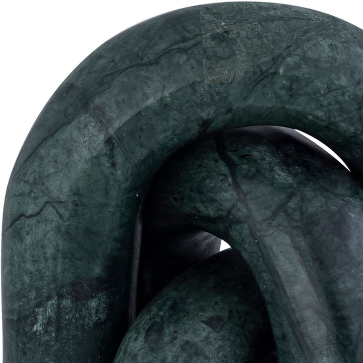 Arco Genuine Marble 3pc. Decorative Object — Green