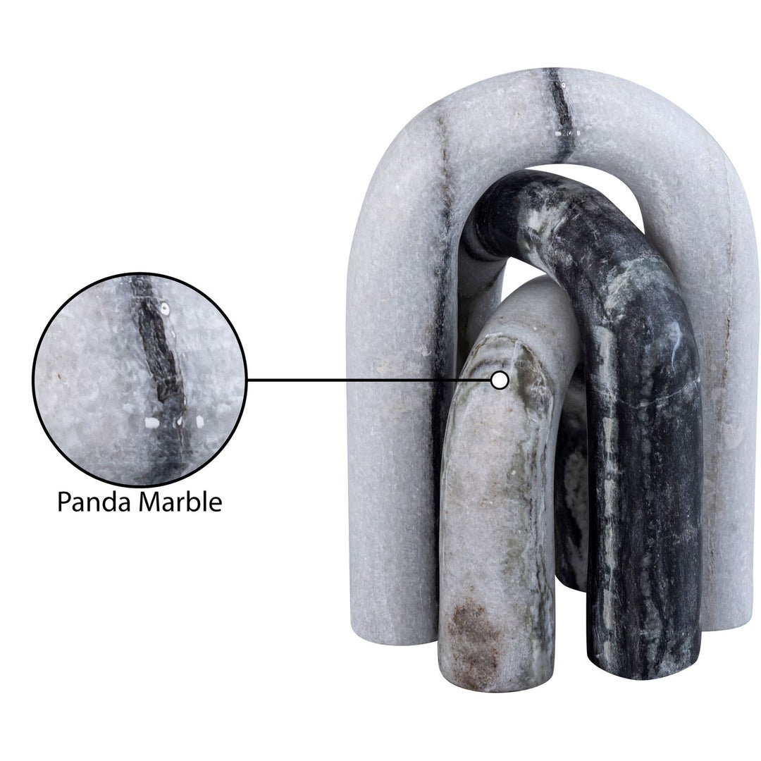 Arco Genuine Marble 3pc. Decorative Object — Panda