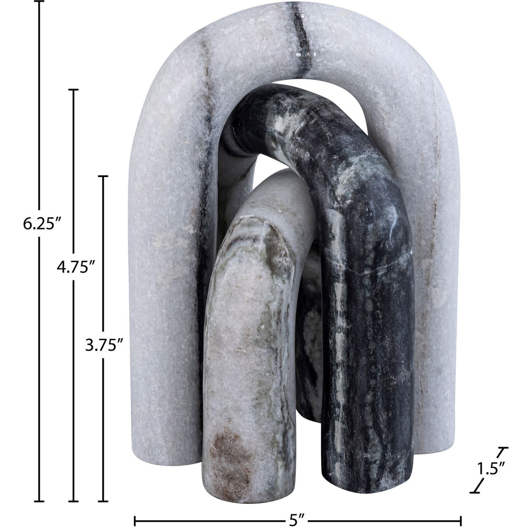 Arco Genuine Marble 3pc. Decorative Object — Panda