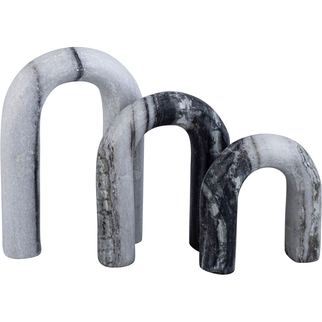 Arco Genuine Marble 3pc. Decorative Object — Panda