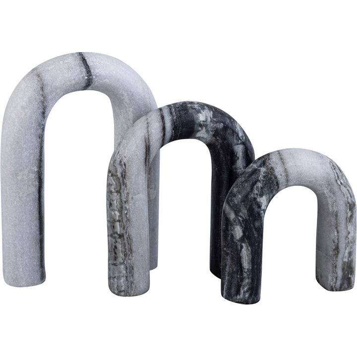 Arco Genuine Marble 3pc. Decorative Object — Panda