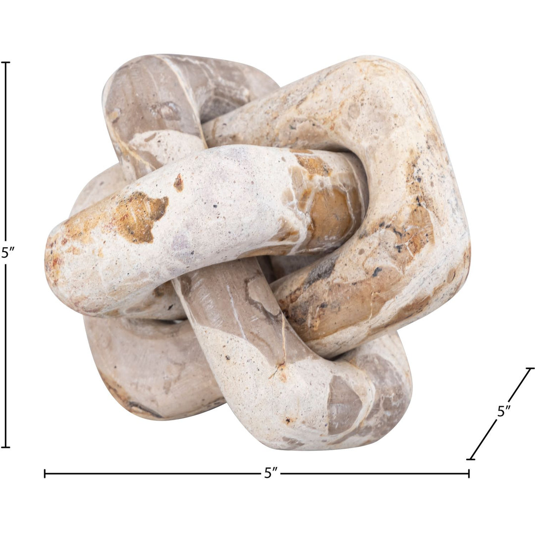 Bond Genuine Marble Decorative Knot — Beige