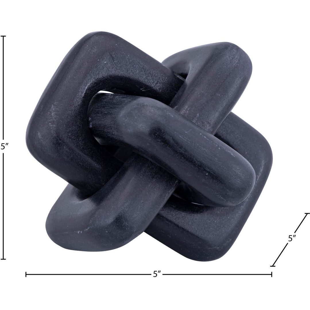 Bond Genuine Marble Decorative Knot — Black