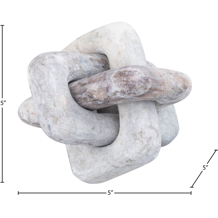 Bond Genuine Marble Decorative Knot — Brown