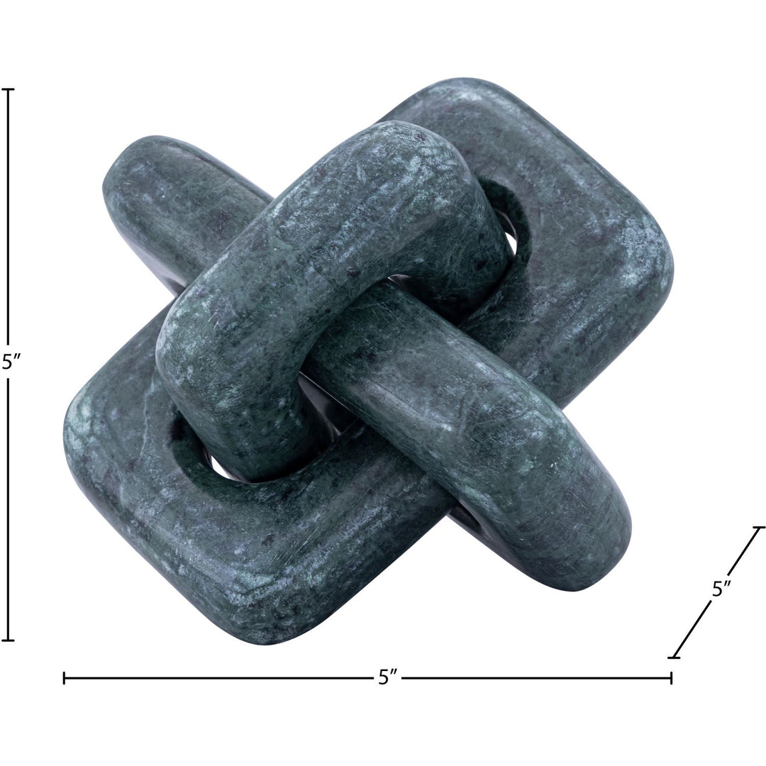 Bond Genuine Marble Decorative Knot — Green