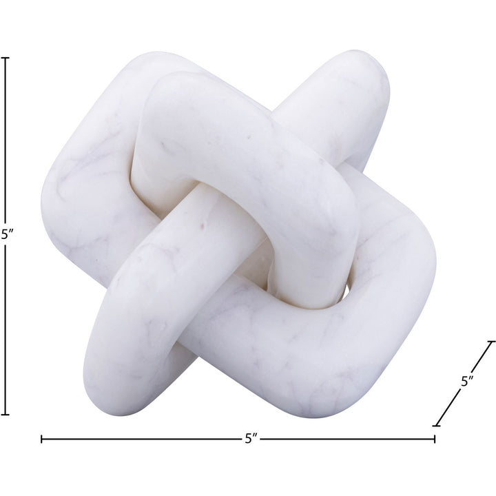 Bond Genuine Marble Decorative Knot — White