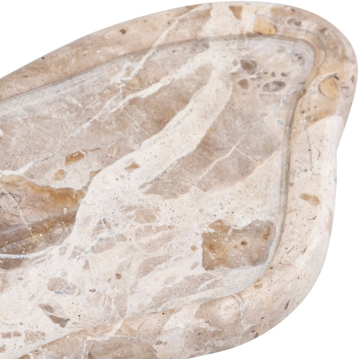 Arezzo Genuine Marble Tray — Beige