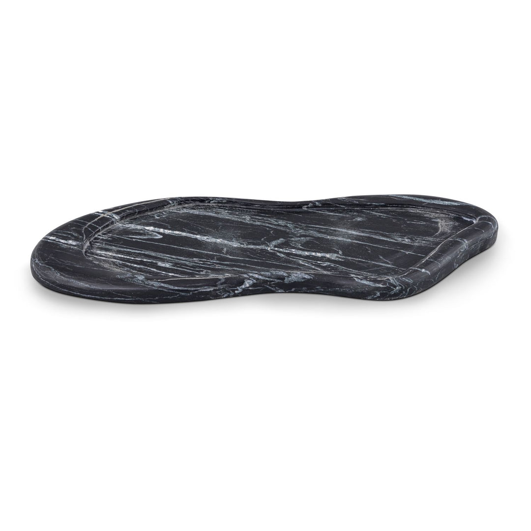 Arezzo Genuine Marble Tray — Black