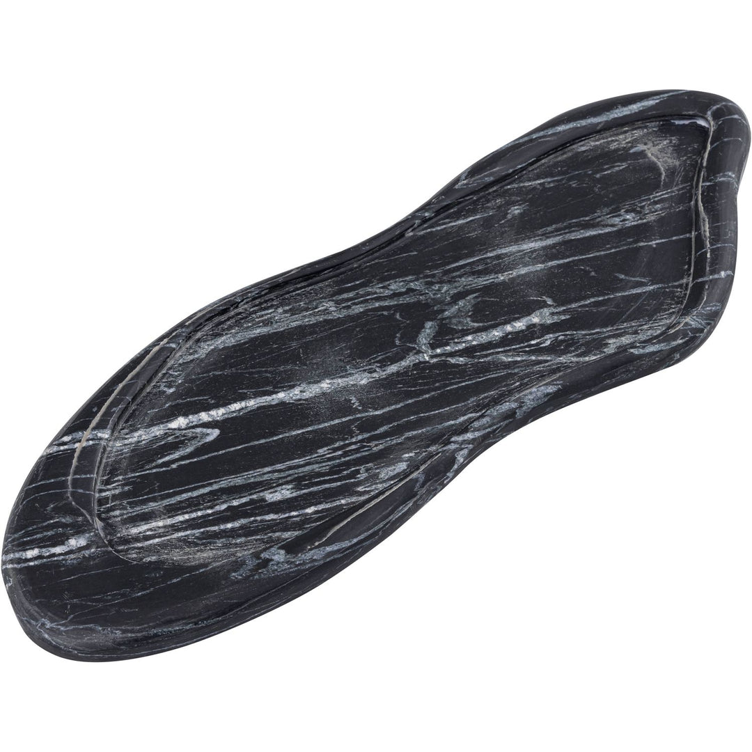 Arezzo Genuine Marble Tray — Black