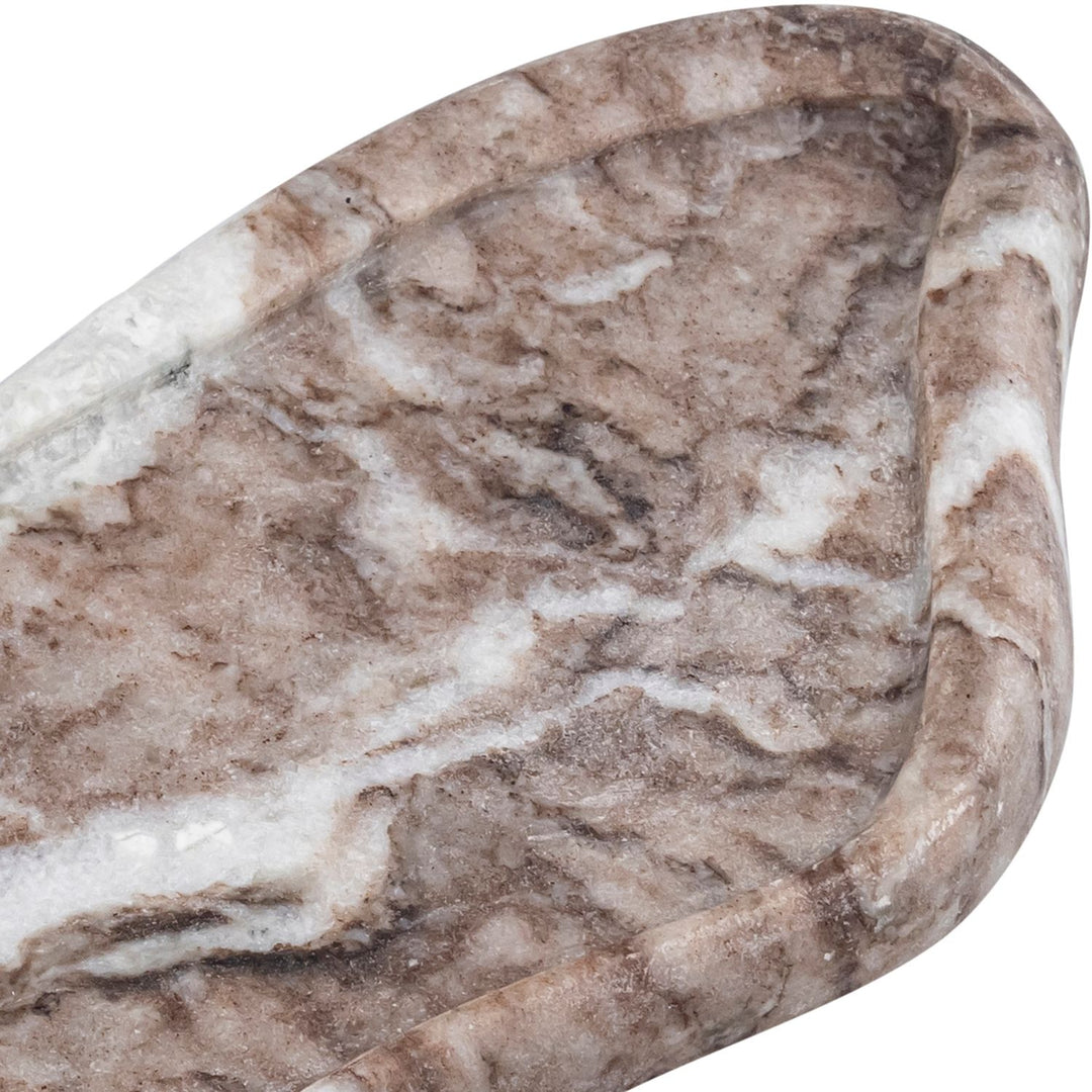 Arezzo Genuine Marble Tray — Brown