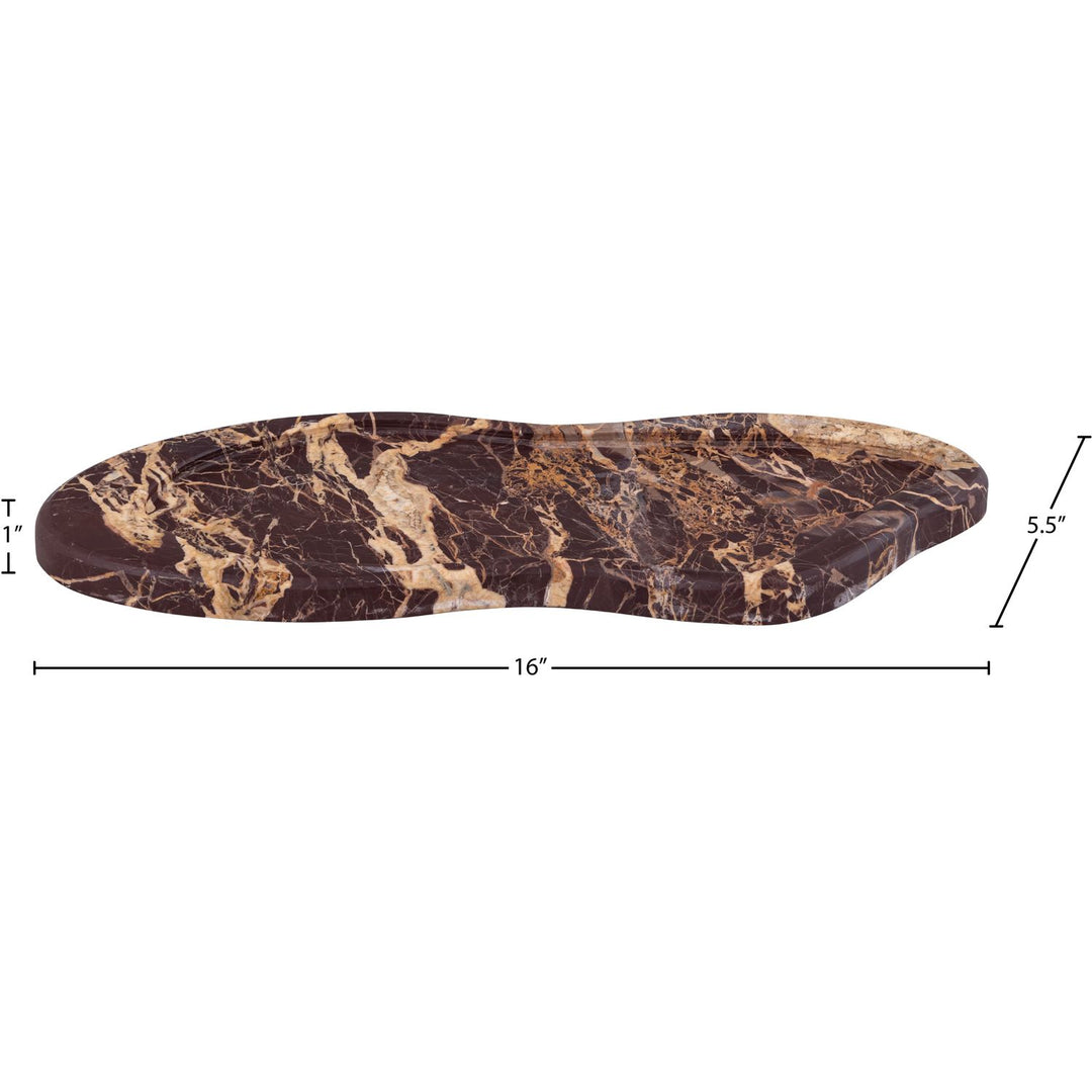 Arezzo Genuine Marble Tray — Cherry