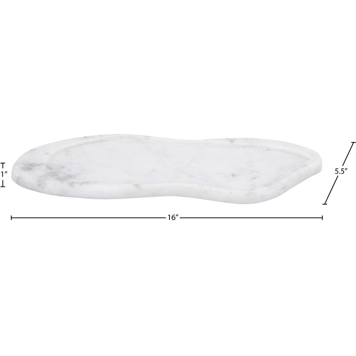 Arezzo Genuine Marble Tray — White