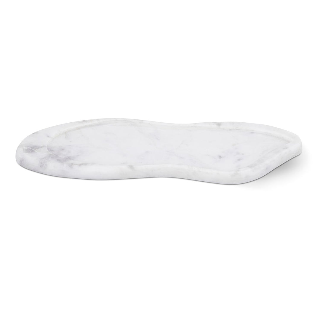 Arezzo Genuine Marble Tray — White