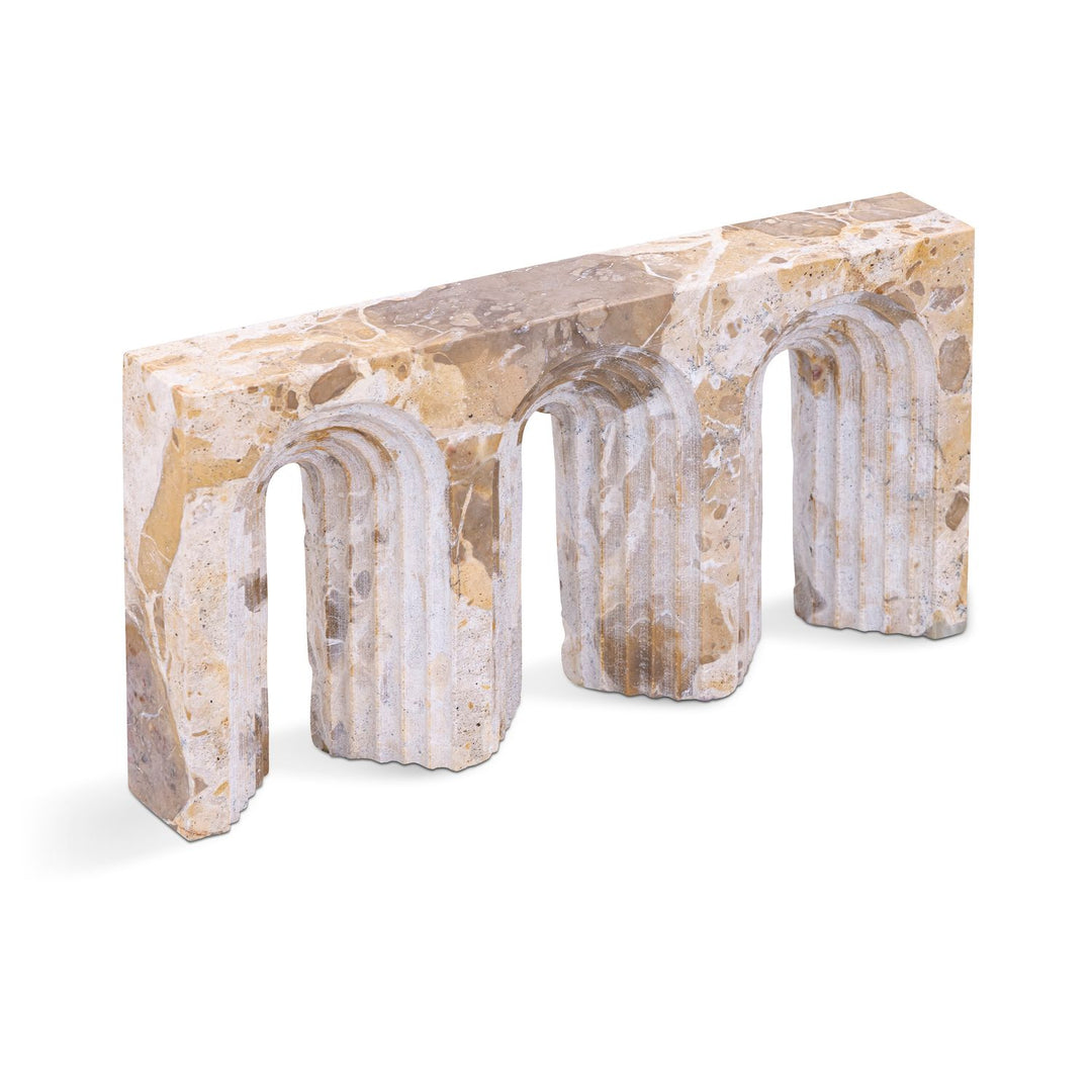 Curva Genuine Marble Decorative Object — Beige