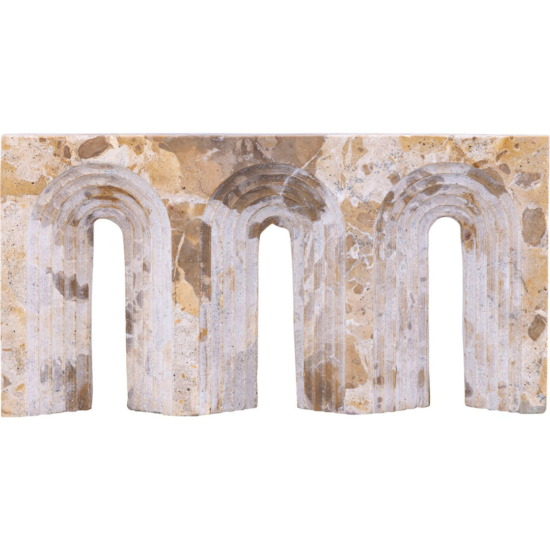 Curva Genuine Marble Decorative Object — Beige