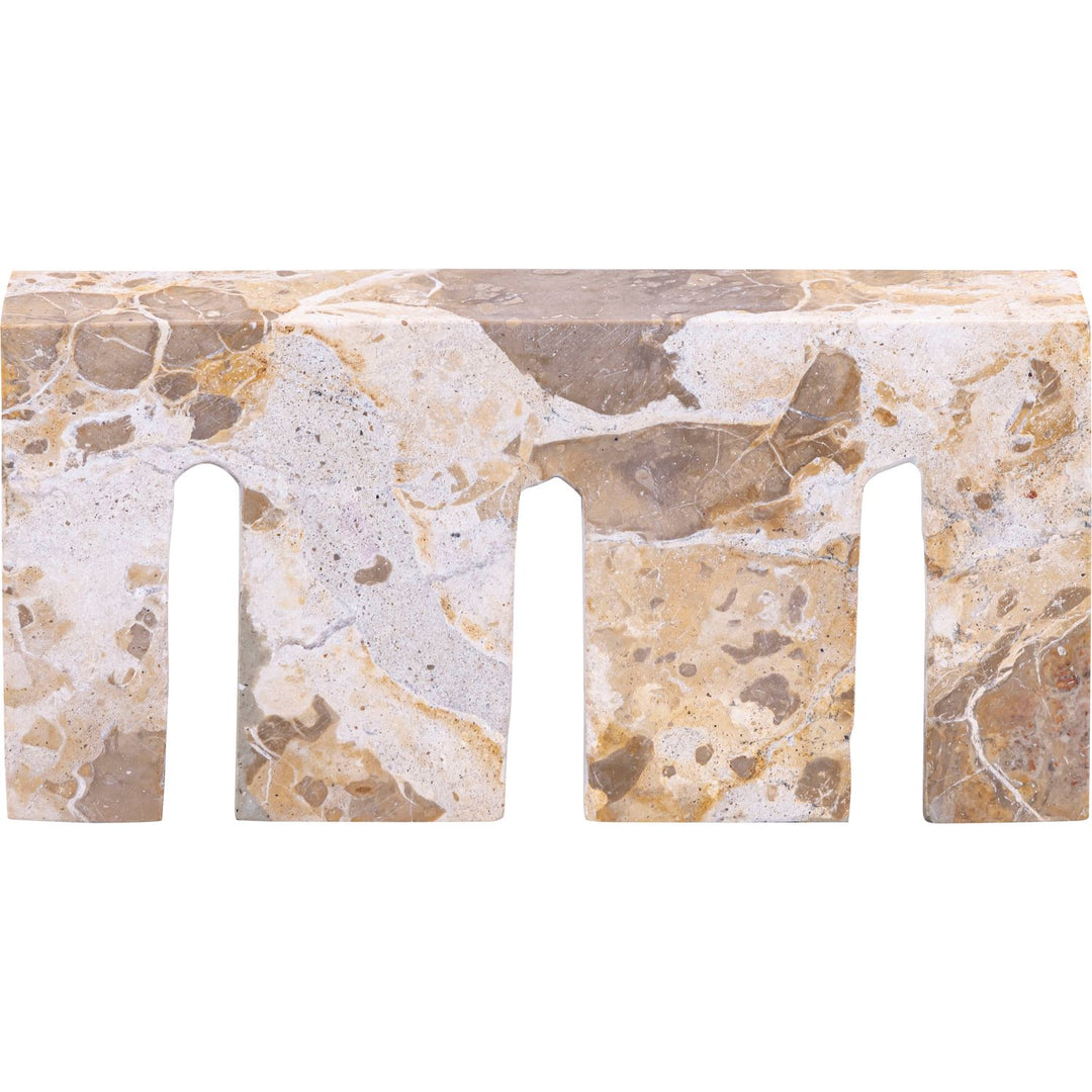 Curva Genuine Marble Decorative Object — Beige
