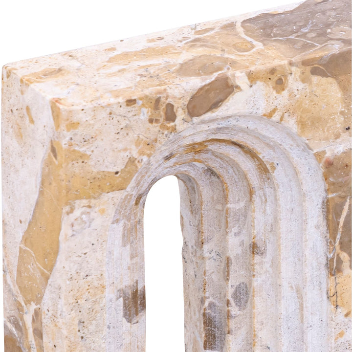 Curva Genuine Marble Decorative Object — Beige