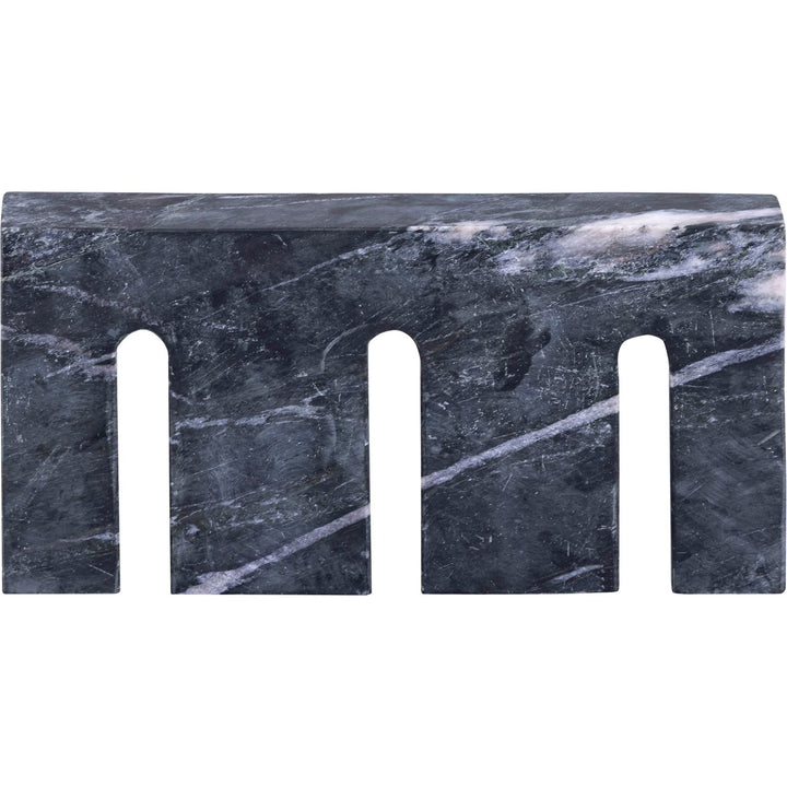 Curva Genuine Marble Decorative Object — Black