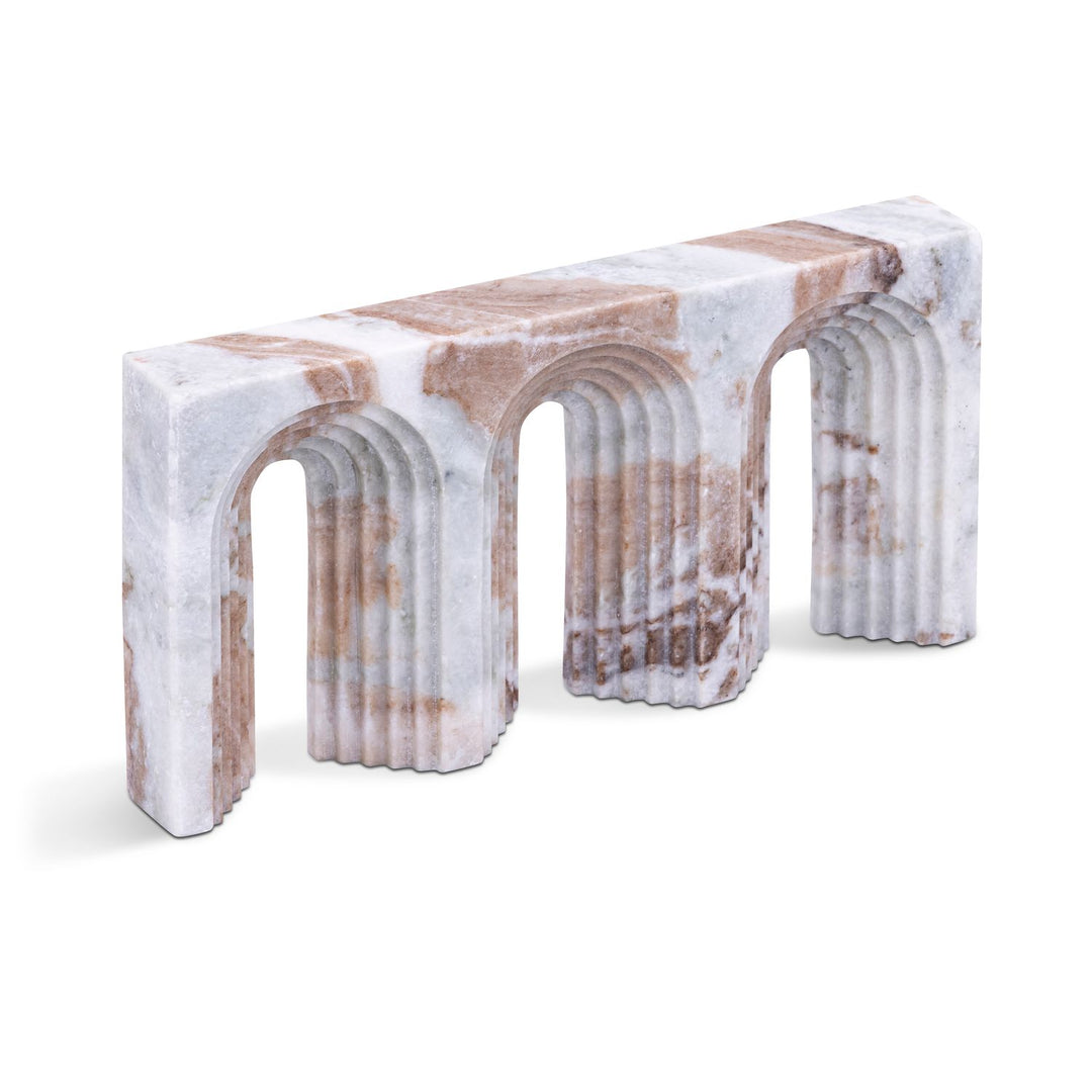 Curva Genuine Marble Decorative Object — Brown