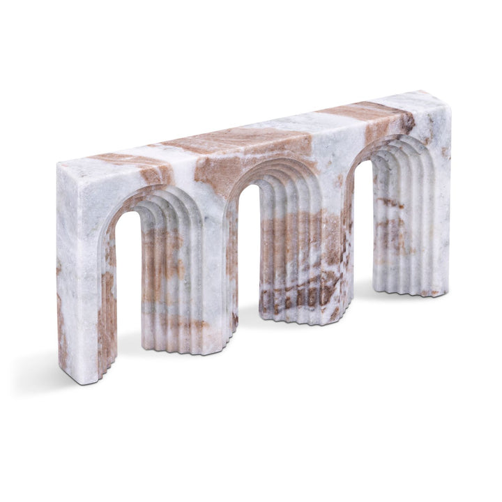 Curva Genuine Marble Decorative Object — Brown