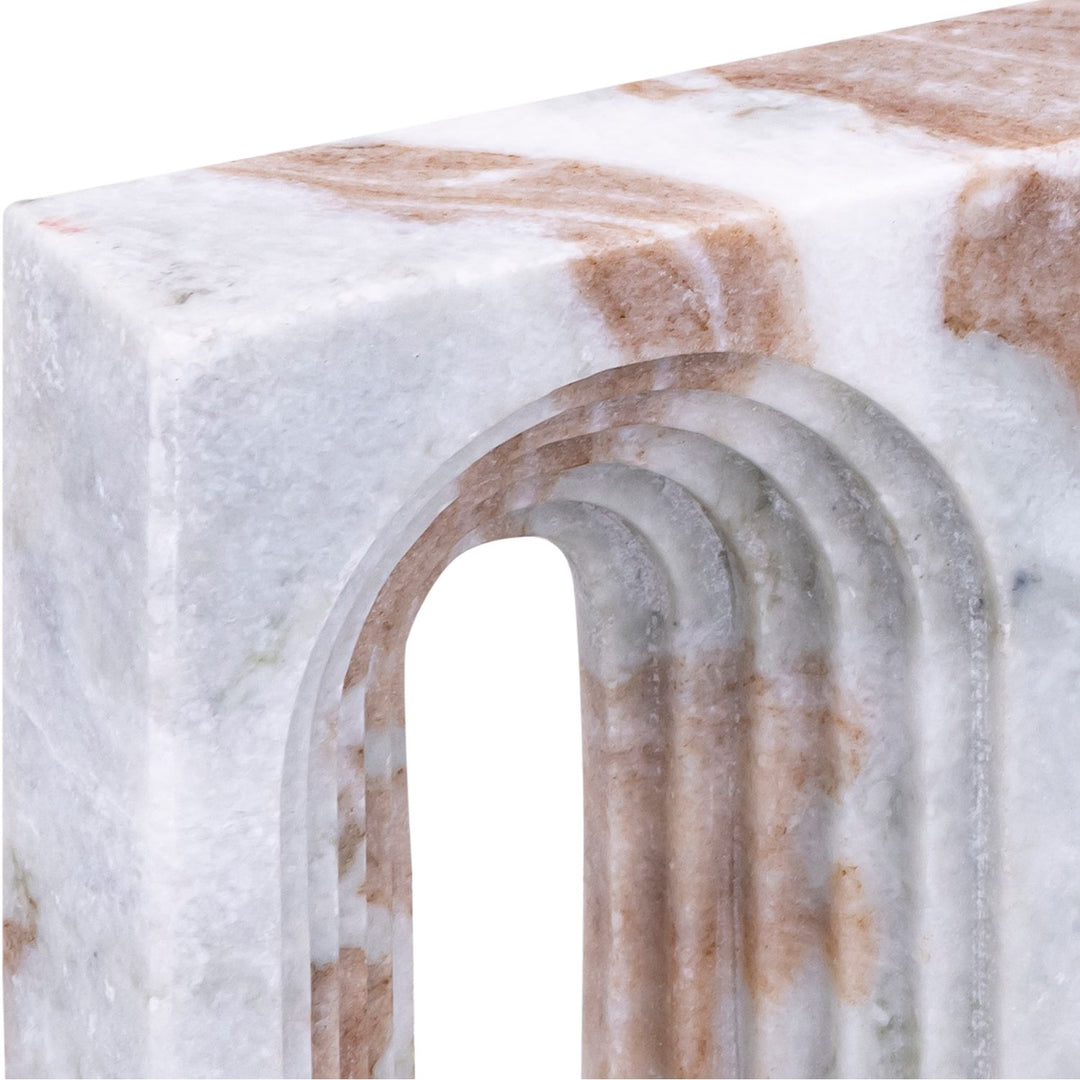 Curva Genuine Marble Decorative Object — Brown