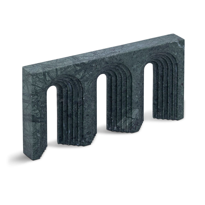 Curva Genuine Marble Decorative Object — Green