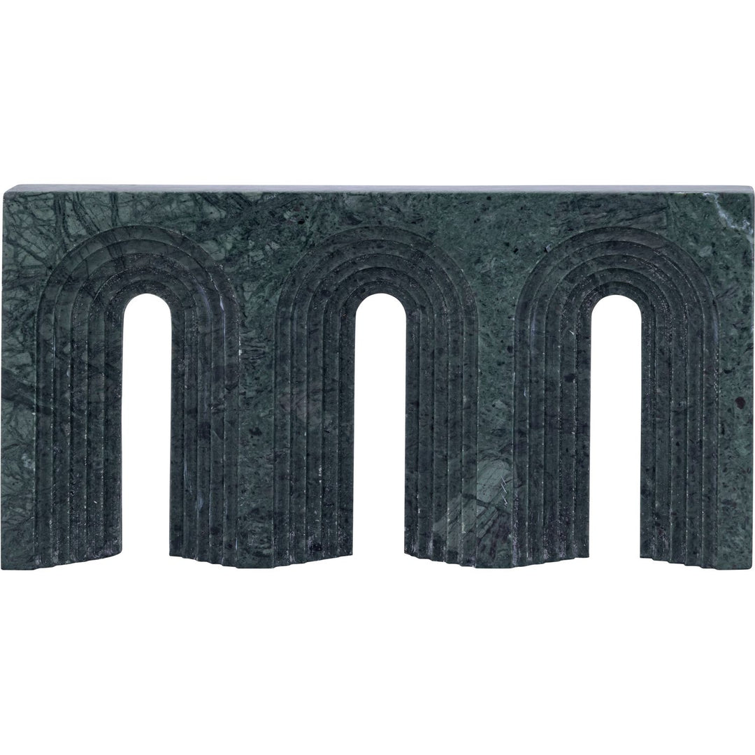Curva Genuine Marble Decorative Object — Green