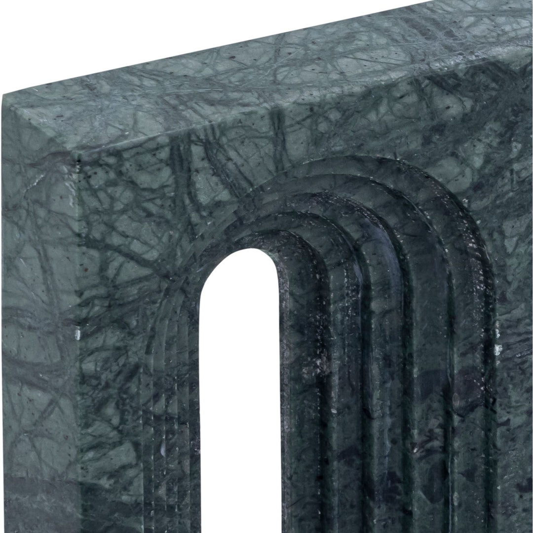 Curva Genuine Marble Decorative Object — Green