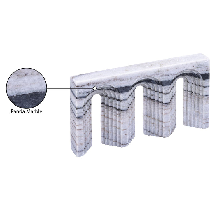 Curva Genuine Marble Decorative Object — Panda