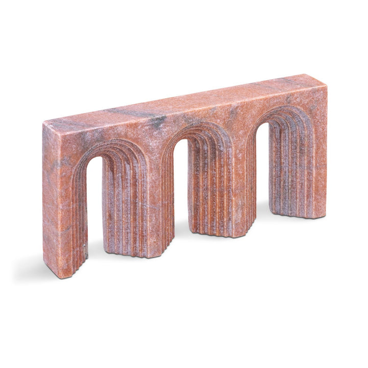 Curva Genuine Marble Decorative Object — Pink