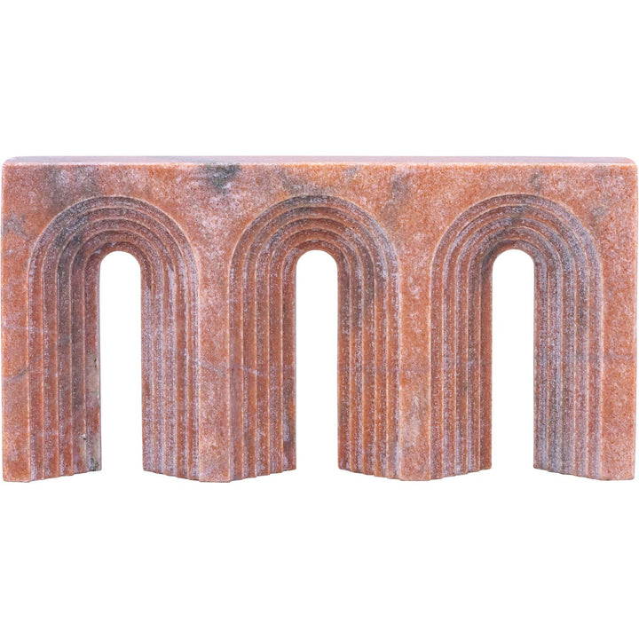 Curva Genuine Marble Decorative Object — Pink