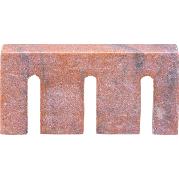 Curva Genuine Marble Decorative Object — Pink