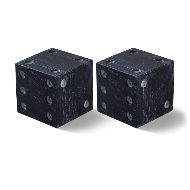 Dice Genuine Marble Decorative Dice — Black