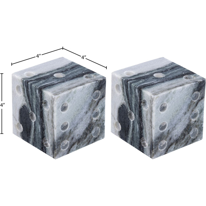 Dice Genuine Marble Decorative Dice — Panda