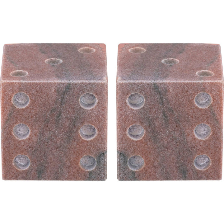 Dice Genuine Marble Decorative Dice — Pink