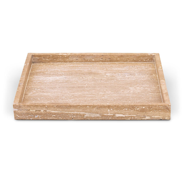 Barletta Natural Square Travertine Tray