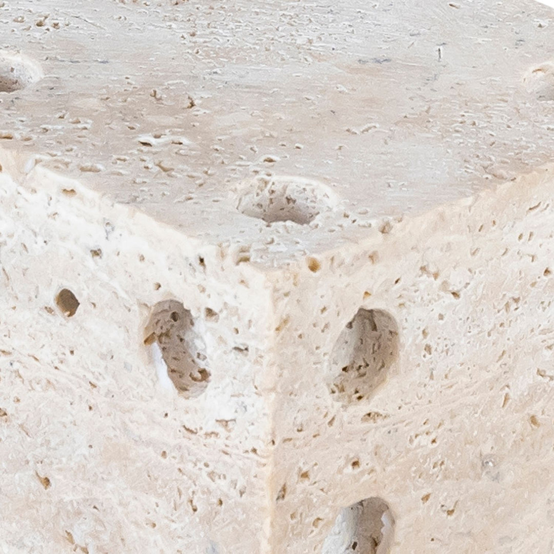 Dice Natural Travertine Decorative Dice