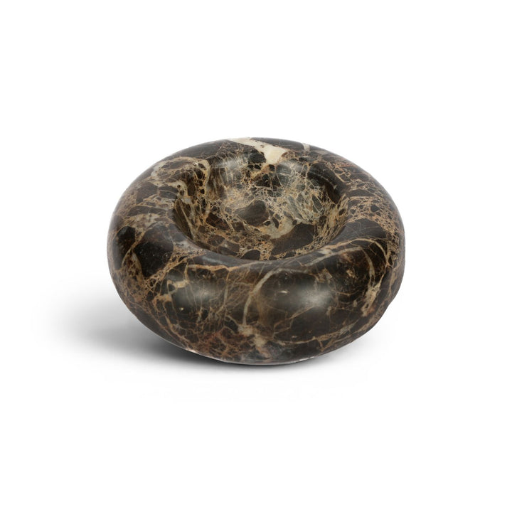 Bellamare Genuine Marble Decorative Bowl — Brown