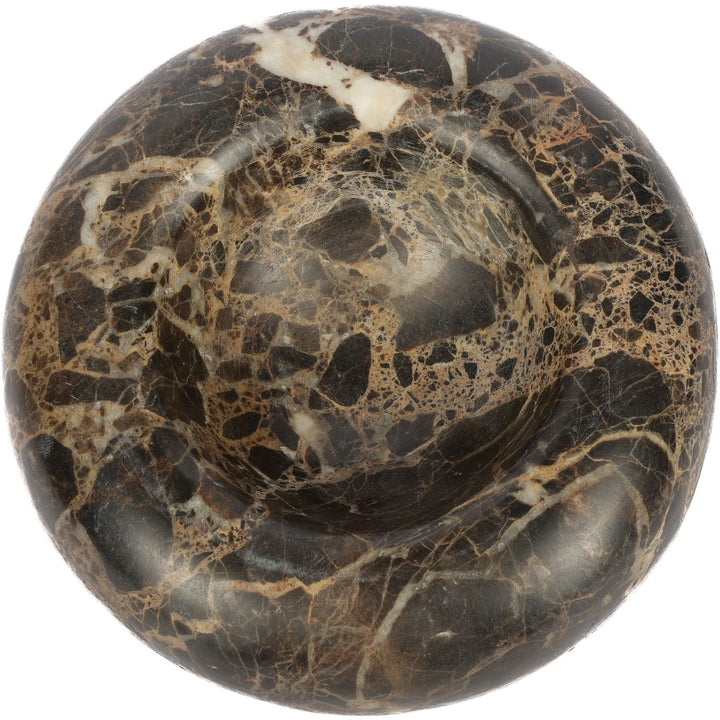 Bellamare Genuine Marble Decorative Bowl — Brown