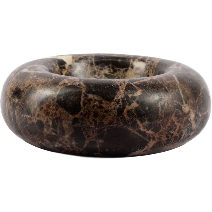 Bellamare Genuine Marble Decorative Bowl — Brown