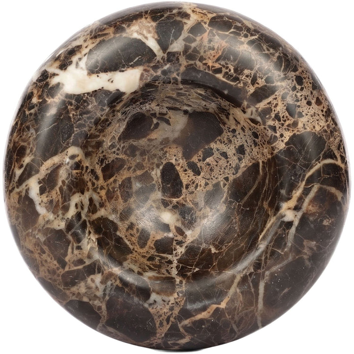 Bellamare Genuine Marble Decorative Bowl — Brown
