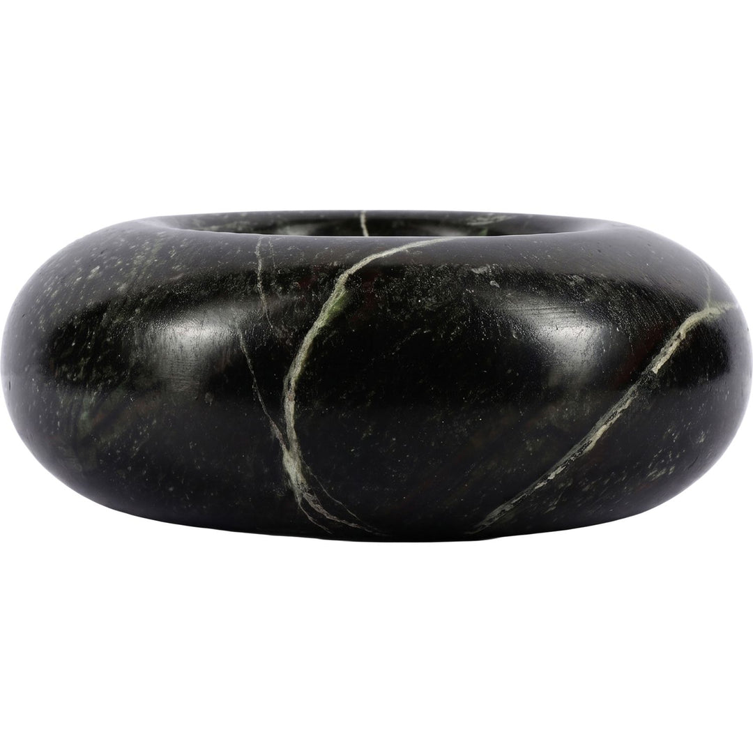 Bellamare Genuine Marble Decorative Bowl — Green