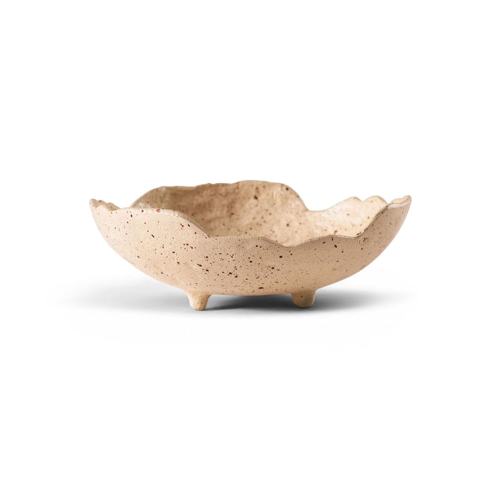 Calyx Aluminum Decorative Bowl — Beige