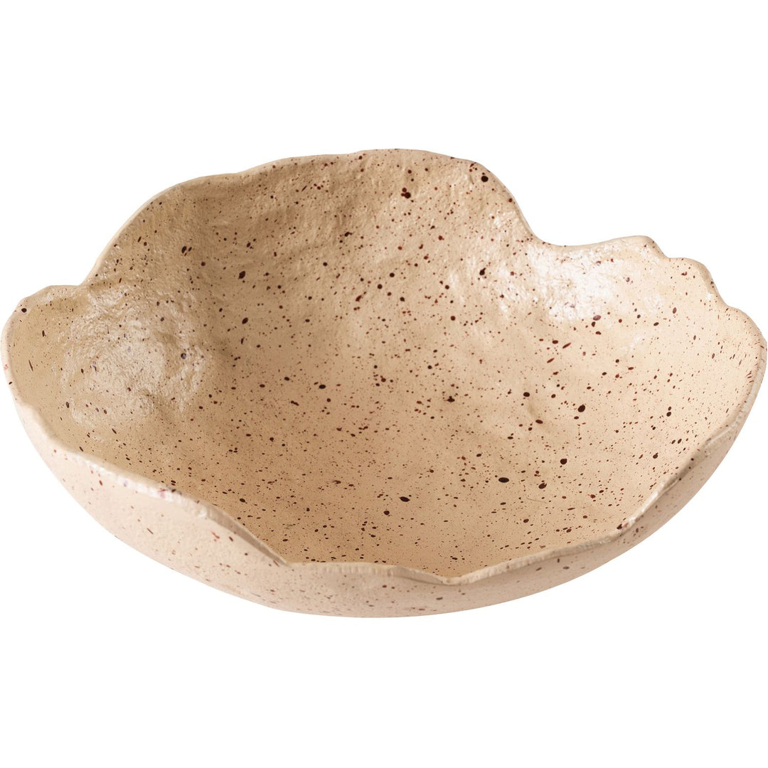 Calyx Aluminum Decorative Bowl — Beige
