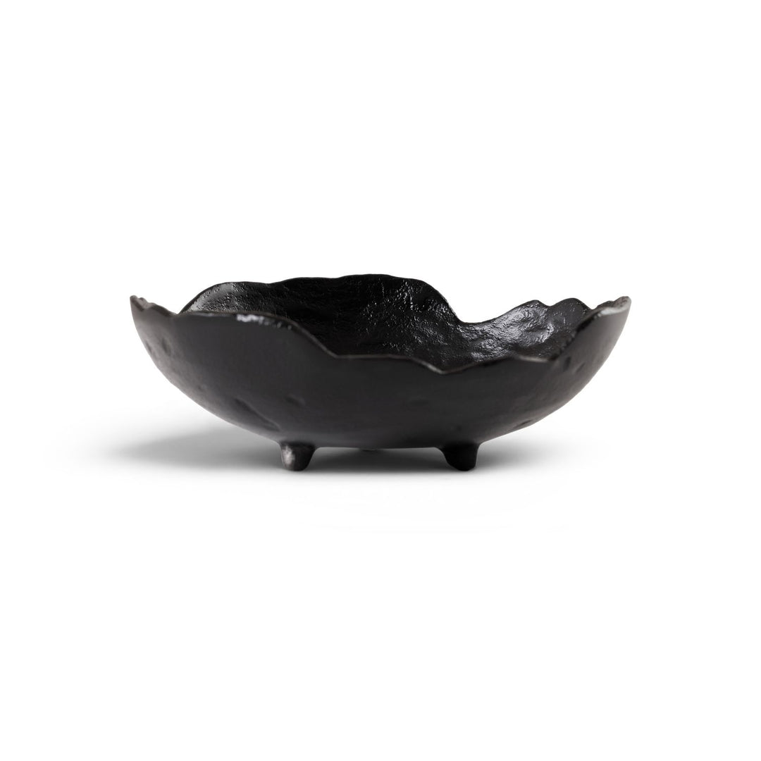 Calyx Aluminum Decorative Bowl — Black