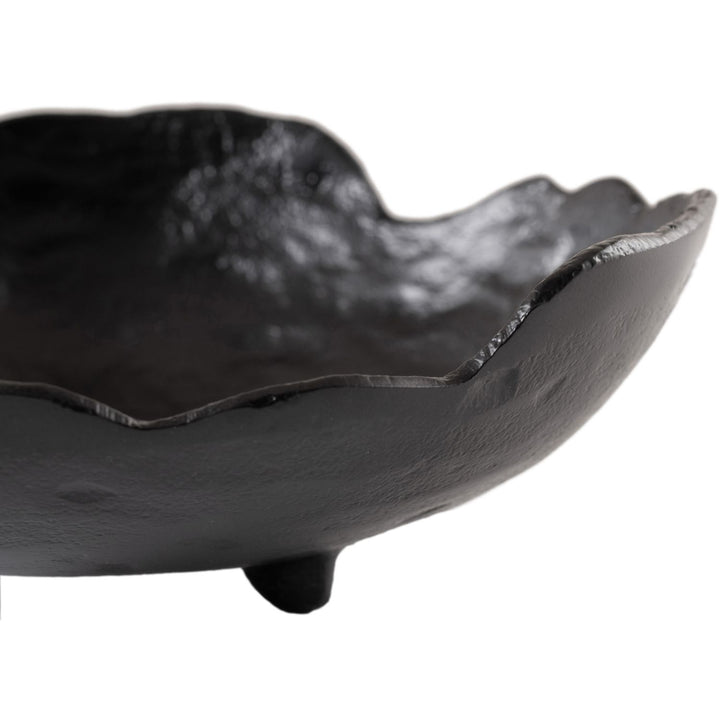 Calyx Aluminum Decorative Bowl — Black