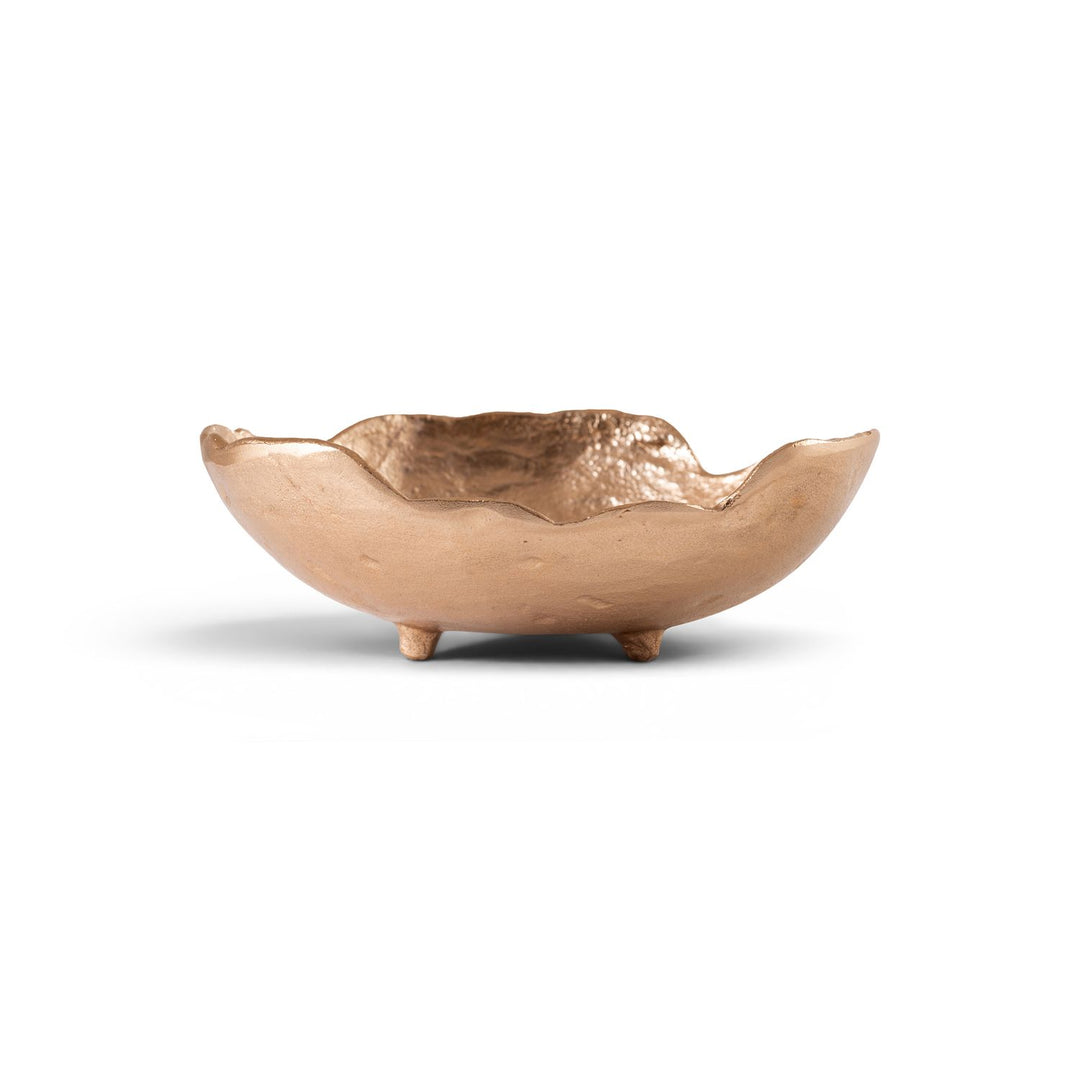 Calyx Aluminum Decorative Bowl — Brass