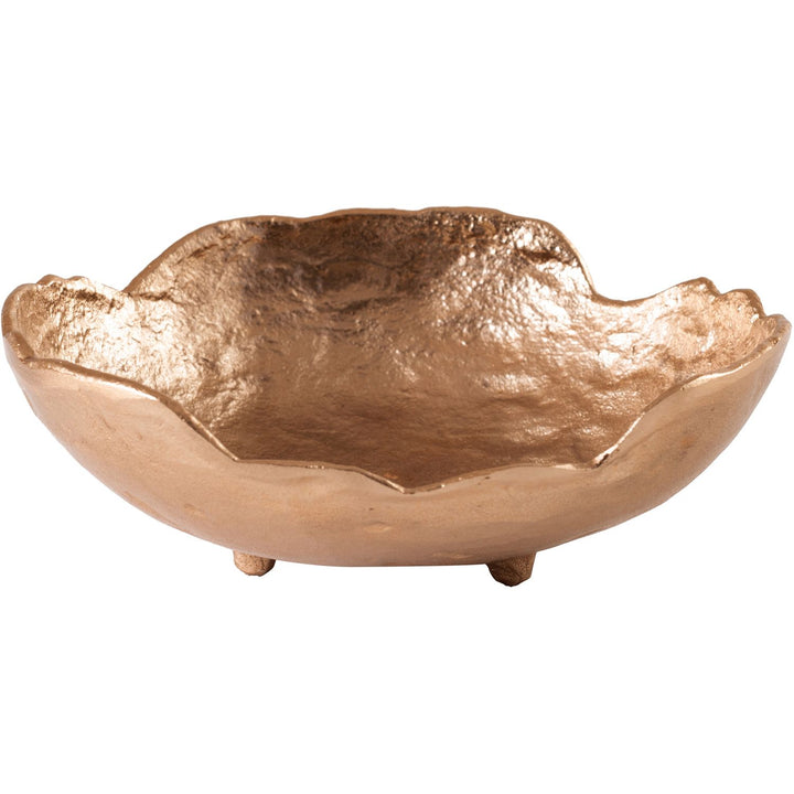 Calyx Aluminum Decorative Bowl — Brass
